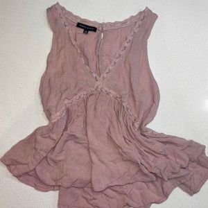 Boho pink top